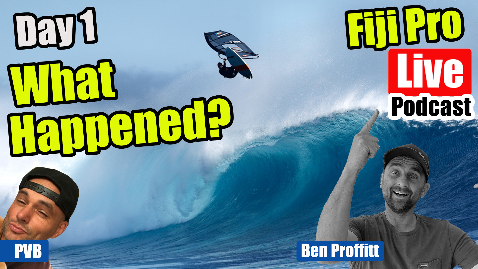 Day 1 Fiji Pro What happened!!! Windsurfing.TV